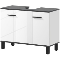 Tumba sub lavoar Homcom 834-761V01WT (White Gloss/Dark Grey) Thumb