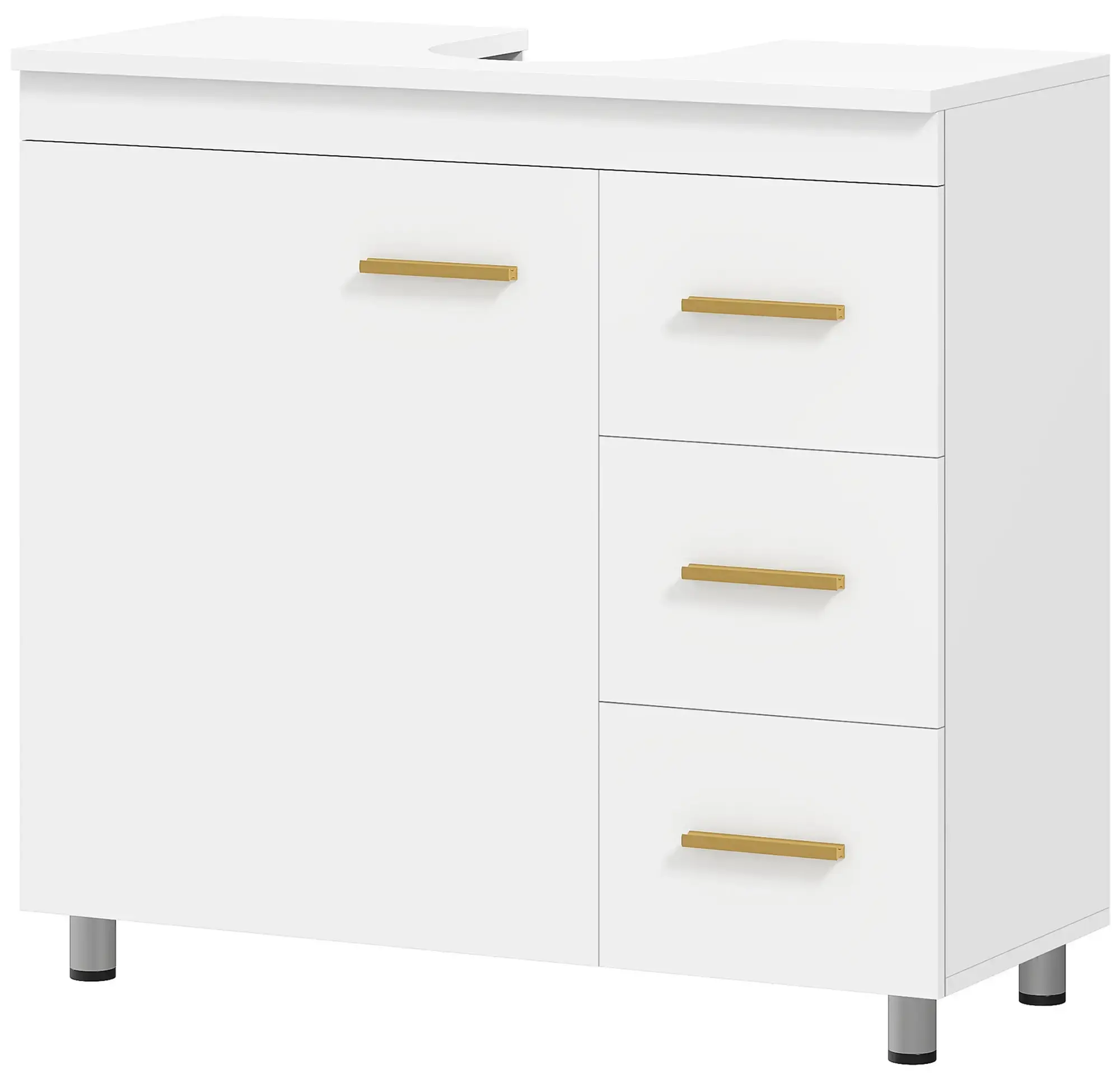 Tumba sub lavoar Homcom 834-824V00WT (White) - 2