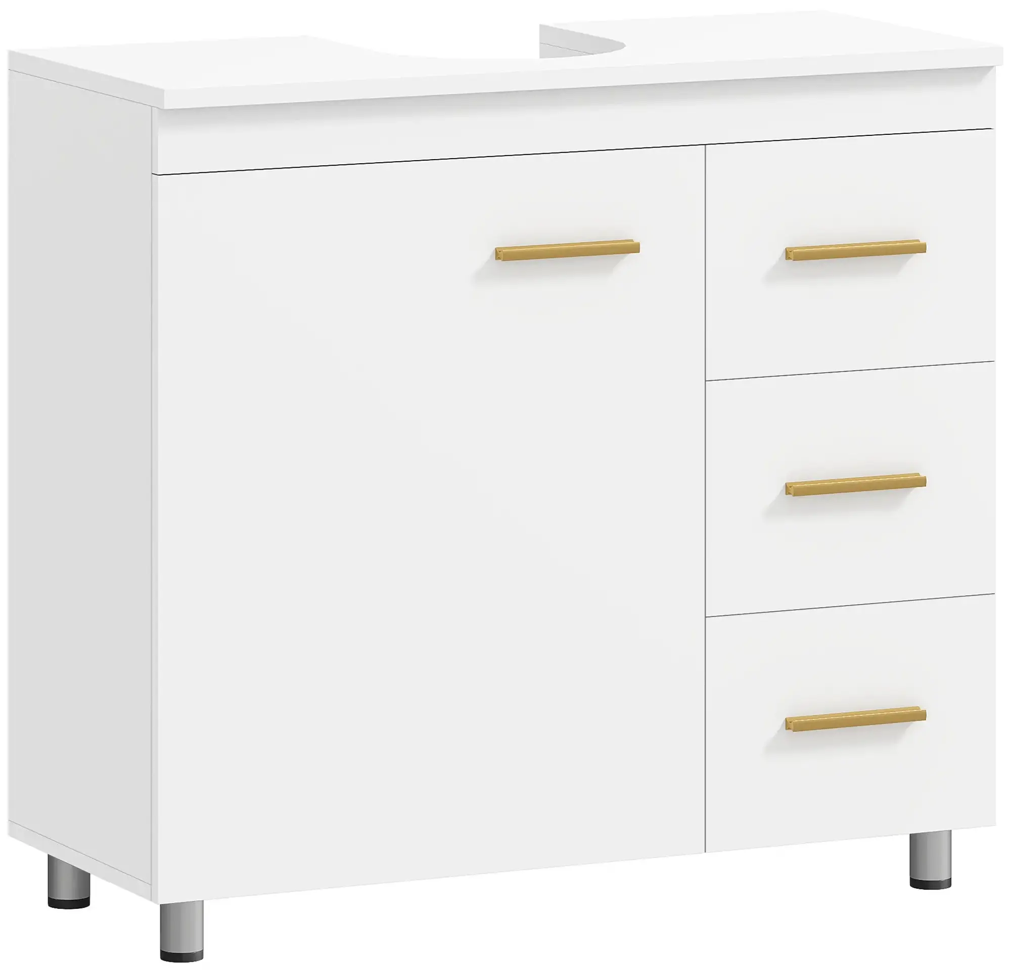 Tumba sub lavoar Homcom 834-824V00WT (White) - 3