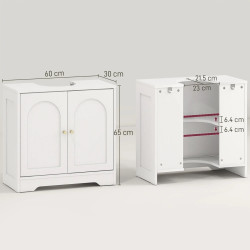 Тумба под умывальник Homcom 834-843V00WT (White) Thumb