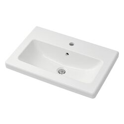 Набор стеллажа с раковиной Ikea Enhet/Tvallen 2 полки/смеситель 64x43x65 (Белый) Thumb