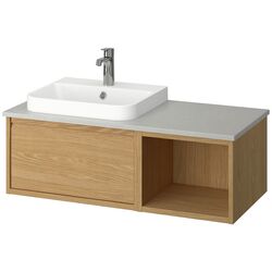 Set tumba cu lavoar Ikea Angsjon/Backsjon 102x49x41 (Aspect Stejar/Aspect Piatra) Thumb