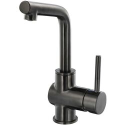 Набор тумбы с раковиной Ikea Angsjon/Backsjon 102x49x41 (Имитация Коричневого Дуба/Имитация Черного Мрамора) Thumb