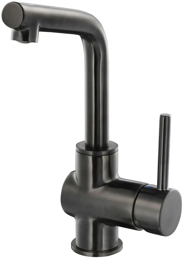 Набор тумбы с раковиной Ikea Angsjon/Backsjon 102x49x41 (Имитация Коричневого Дуба/Имитация Черного Мрамора) - 6