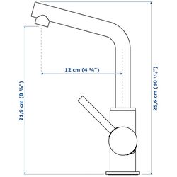 Набор тумбы с раковиной Ikea Angsjon/Backsjon 102x49x41 (Имитация Коричневого Дуба/Имитация Черного Мрамора) Thumb