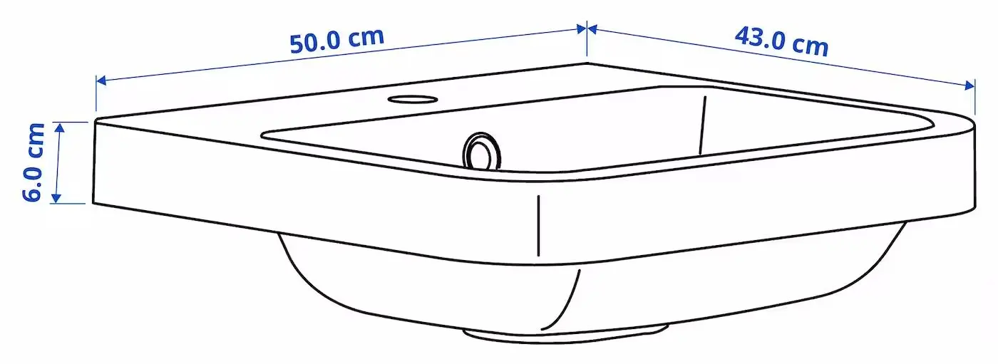 Set tumba cu lavoar Ikea Angsjon/Backsjon 102x49x41 (Aspect Stejar Maro/Aspect Piatra Gri) - 9