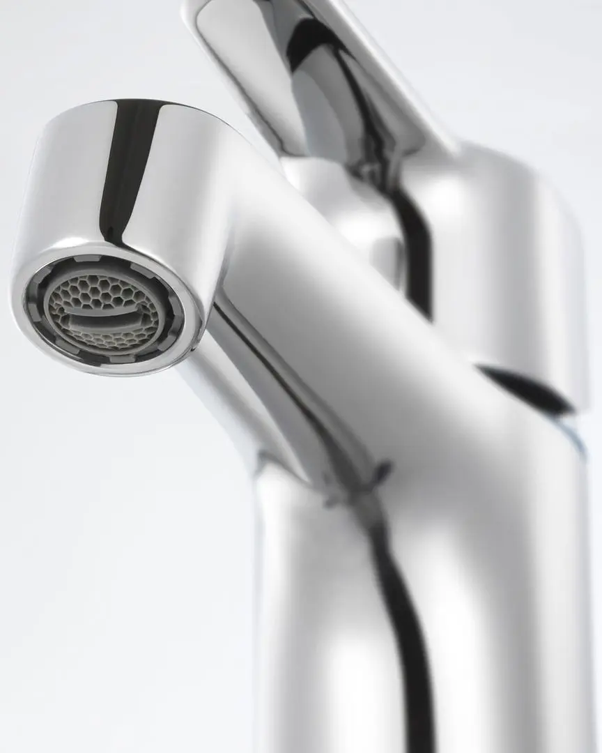 Набор тумбы с раковиной Ikea Angsjon/Backsjon 102x49x71 (Глянцевый Белый/Дуб/Белый Мрамор) - 7