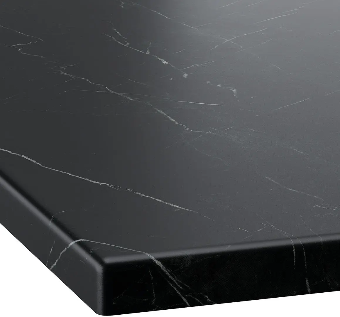 Набор тумбы с раковиной Ikea Angsjon/Backsjon 102x49x71 (Глянцевый Белый/Имитация Черного Мрамора) - 4