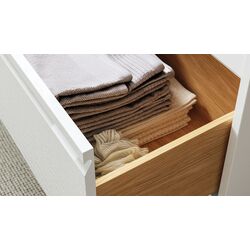 Set tumba cu lavoar Ikea Angsjon/Backsjon 102x49x71 (Alb Lucios/Aspect Piatra) Thumb