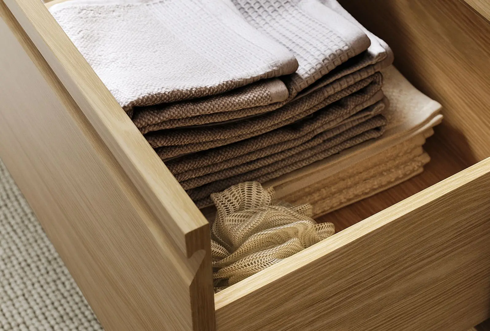 Набор тумбы с раковиной Ikea Angsjon/Backsjon 102x49x71 (Имитация Дуба/Имитация Белого Мрамора) - 3