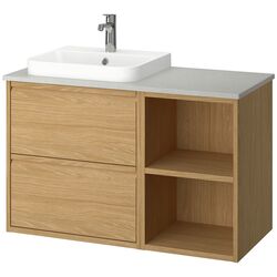 Set tumba cu lavoar Ikea Angsjon/Backsjon 102x49x71 (Aspect Stejar/Aspect Piatra) Thumb