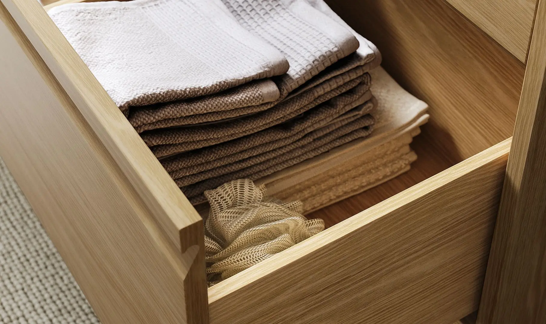 Set tumba cu lavoar Ikea Angsjon/Backsjon 102x49x71 (Aspect Stejar/Aspect Piatra) - 3