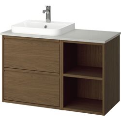 Set tumba cu lavoar Ikea Angsjon/Backsjon 102x49x71 (Aspect Stejar Maro/Aspect Piatra) Thumb