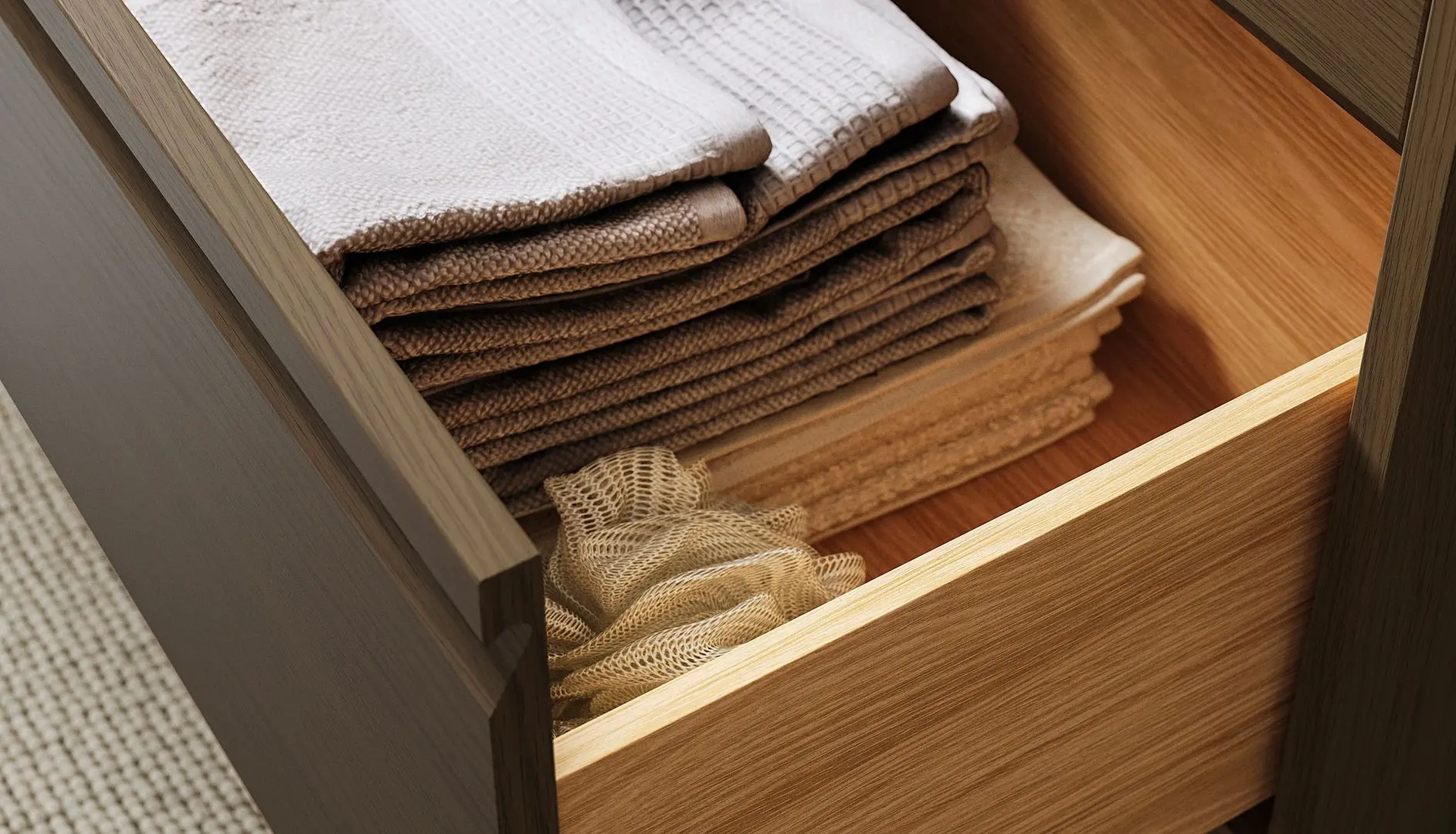 Set tumba cu lavoar Ikea Angsjon/Backsjon 102x49x71 (Aspect Stejar Maro/Aspect Piatra) - 3