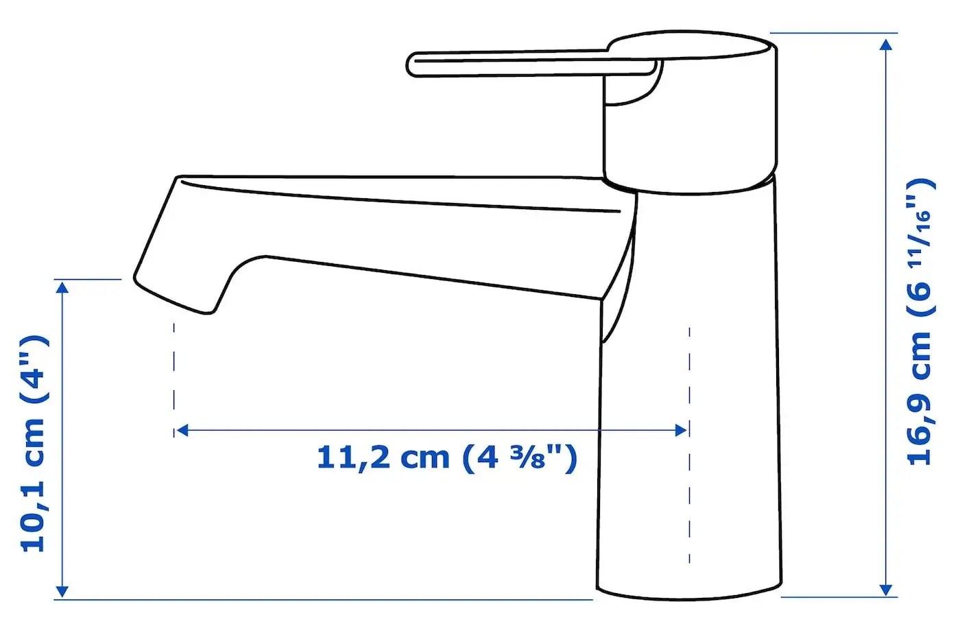 Набор тумбы с раковиной Ikea Angsjon/Backsjon 122x49x41 (Глянцевый Белый/Имитация Белого Мрамора) - 9
