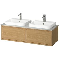 Set tumba cu lavoar Ikea Angsjon/Backsjon 122x49x41 (Aspect Stejar/Aspect Piatra) Thumb