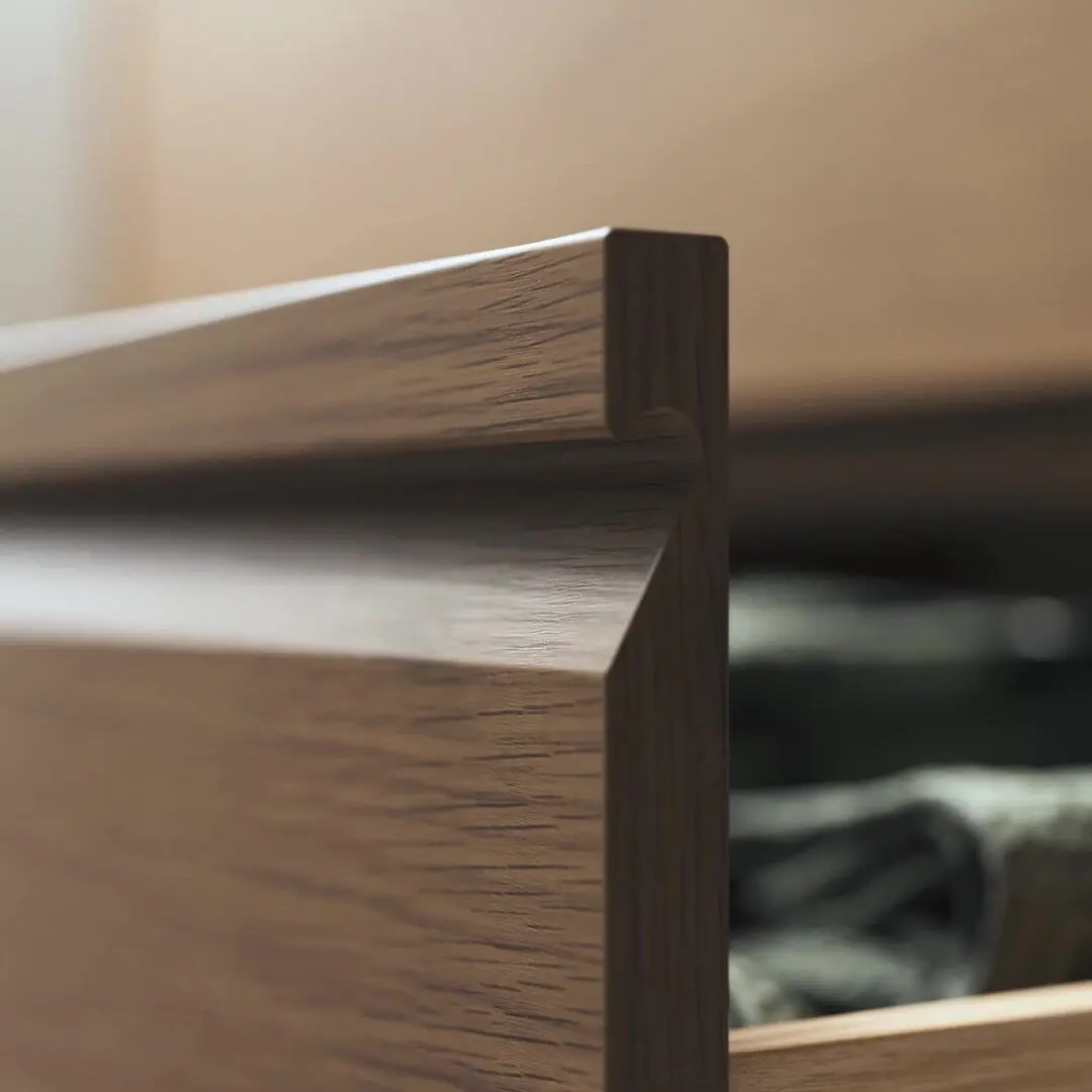 Набор тумбы с раковиной Ikea Angsjon/Backsjon 122x49x41 (Имитация Коричневого Дуба/Имитация Белого Мрамора) - 3