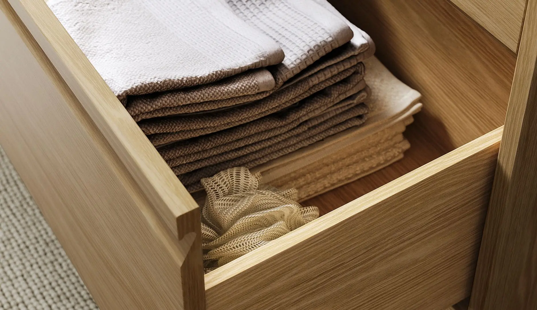 Набор тумбы с раковиной Ikea Angsjon/Backsjon 4 ящика 102x49x71 (Имитация Дуба/Имитация Черного Мрамора) - 3