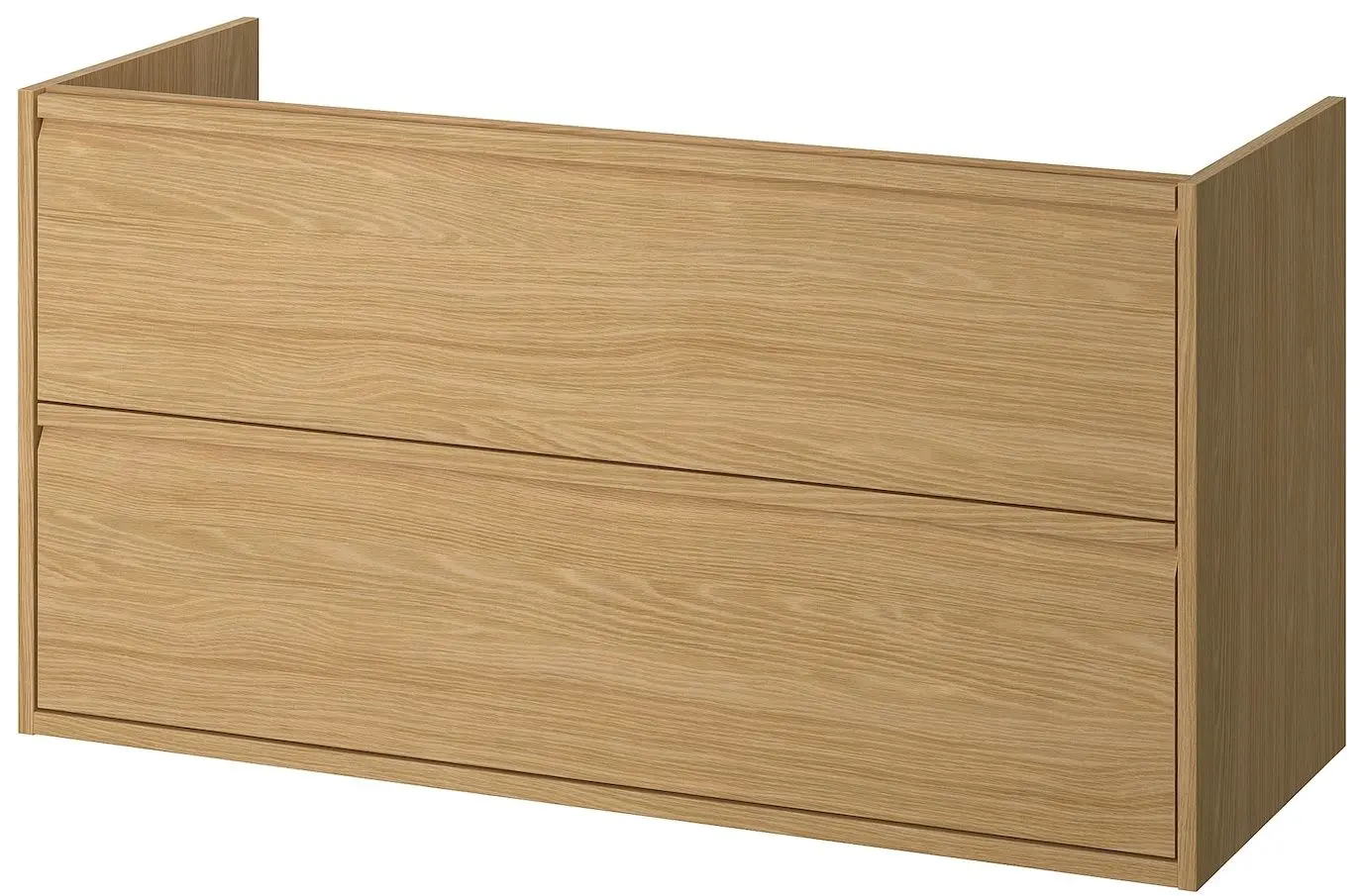 Набор тумбы с раковиной Ikea Angsjon/Backsjon/Brogrund с ящиками 122x49x71 (Под Дуб/Имитация Белого Мрамора) - 3