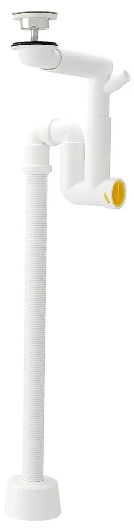 Набор тумбы с раковиной Ikea Angsjon/Backsjon/Lundskar с ящиками 100x48x69 (Блестящий Белый) - 13