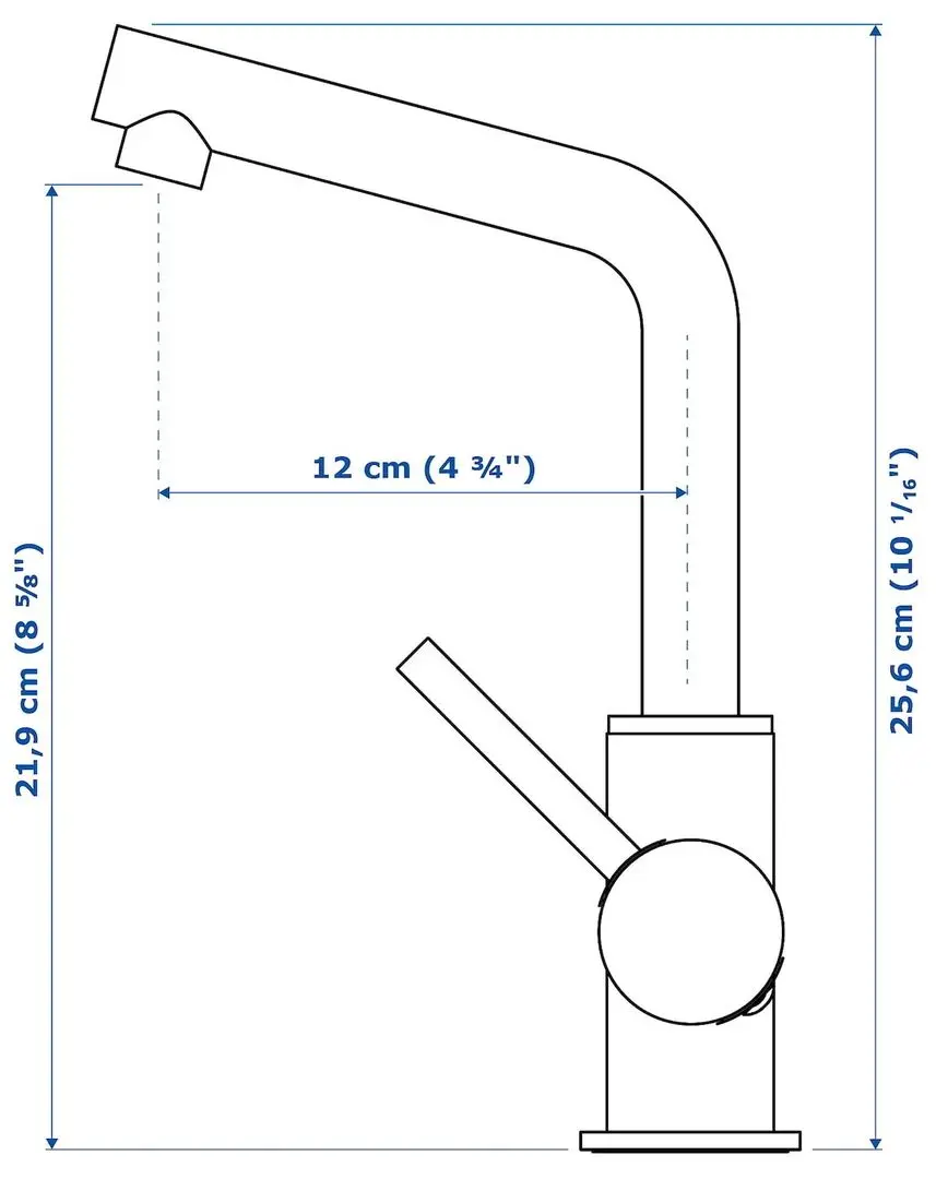 Набор тумбы с раковиной Ikea Angsjon/Backsjon с ящиками 102x49x71 (Глянцевый Белый/Имитация Черного Мрамора) - 8