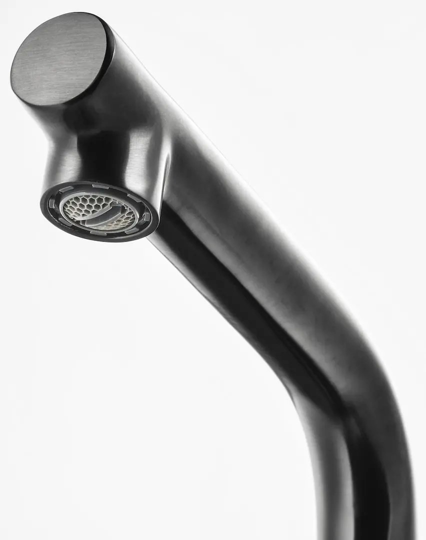 Набор тумбы с раковиной Ikea Angsjon/Backsjon с ящиками 102x49x71 (Имитация Коричневого Дуба/Имитация Черного Мрамора) - 7