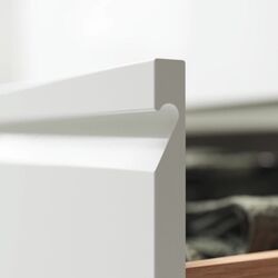 Set tumba cu lavoar Ikea Angsjon/Backsjon cu sertare 62x49x71 (Alb Lucios/Aspect Nuc) Thumb