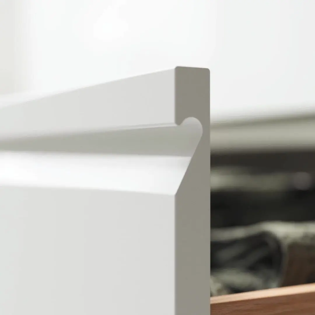 Набор тумбы с раковиной Ikea Angsjon/Backsjon с ящиками 82x49x71 (Глянцевый Белый/Имитация Ореха) - 3