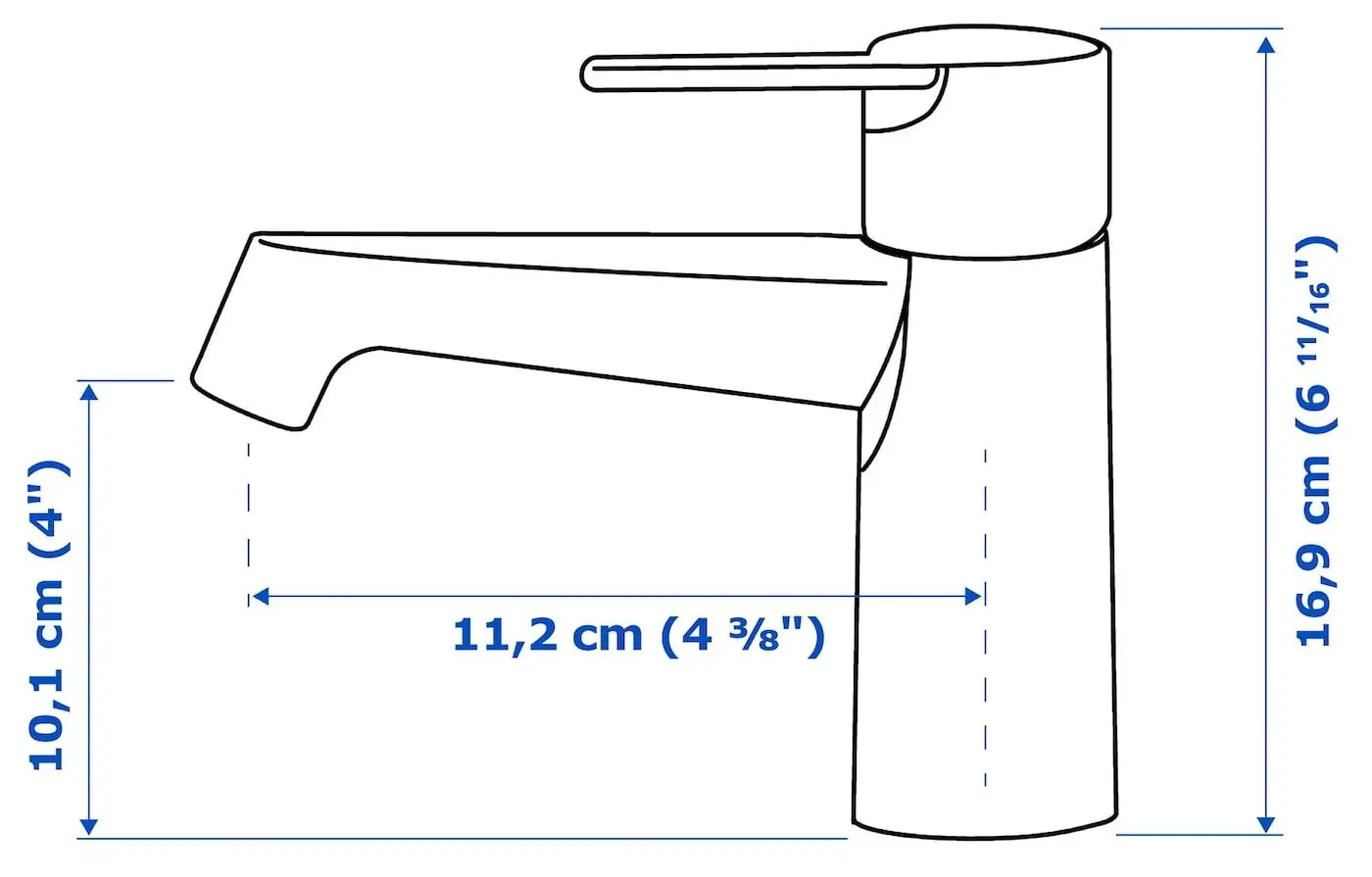 Set tumba cu lavoar Ikea Angsjon/Backsjon cu sertare 82x49x71 (Aspect Stejar/Aspect Marmura Neagra) - 8