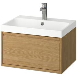 Set tumba cu lavoar Ikea Angsjon/Backsjon cu sertar 60x48x39 (Aspect Stejar) Thumb