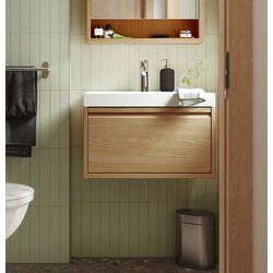 Набор тумбы с раковиной Ikea Angsjon/Backsjon с ящиком 60x48x39 (Имитация Дуба)