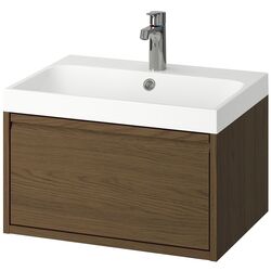 Set tumba cu lavoar Ikea Angsjon/Backsjon cu sertar 60x48x39 (Aspect Stejar Maro) Thumb