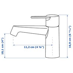 Set tumba cu lavoar Ikea Angsjon/Backsjon cu sertar 60x48x39 (Aspect Stejar Maro) Thumb