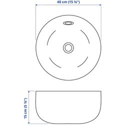 Набор тумбы с раковиной Ikea Angsjon/Kattevik с ящиками 82x49x80 (Имитация Дуба/Имитация Черного Мрамора) Thumb