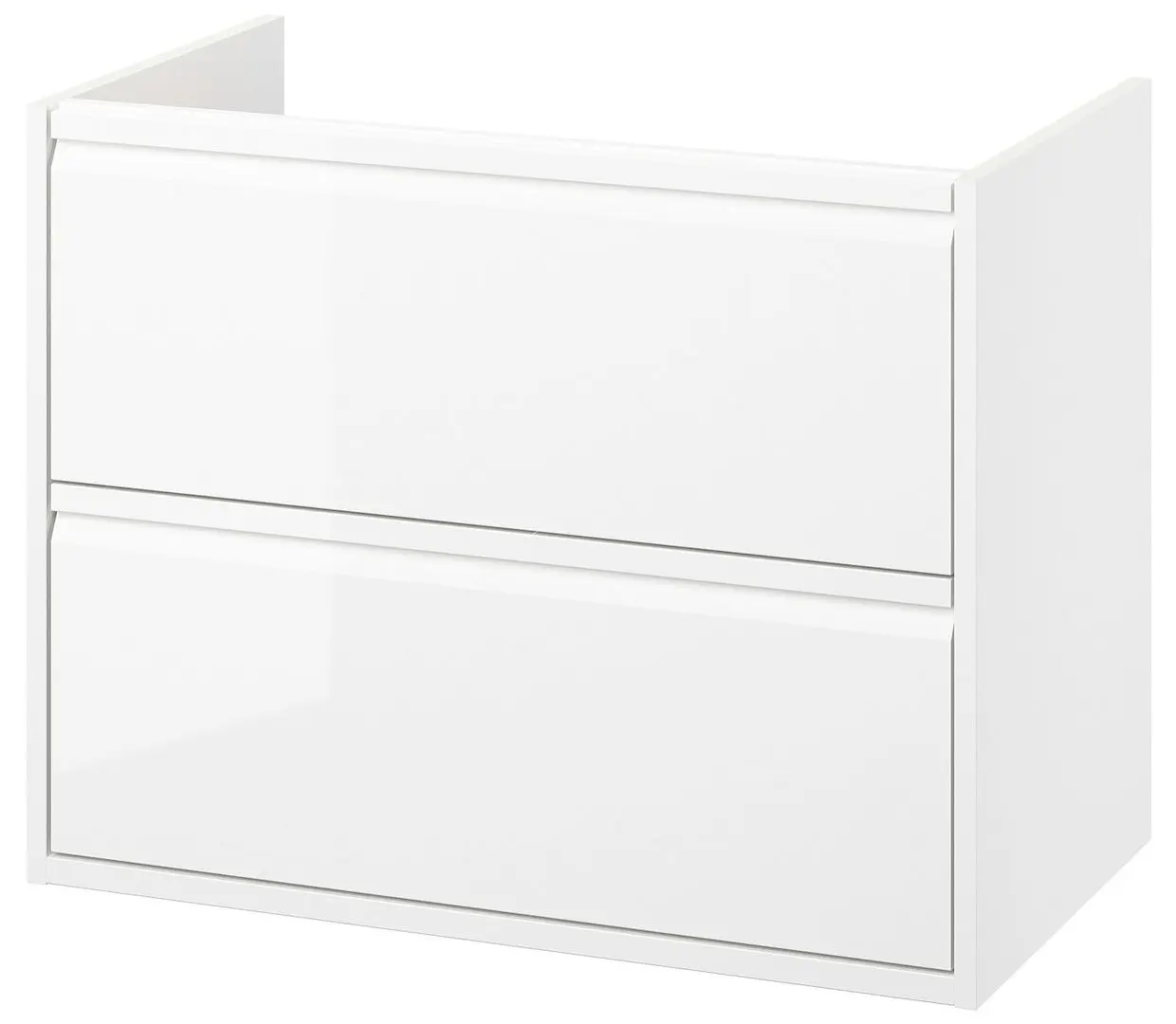 Набор тумбы с раковиной Ikea Angsjon/Orrsjon/Dalskar с ящиками 82x49x69 (Блестящий Белый) - 3