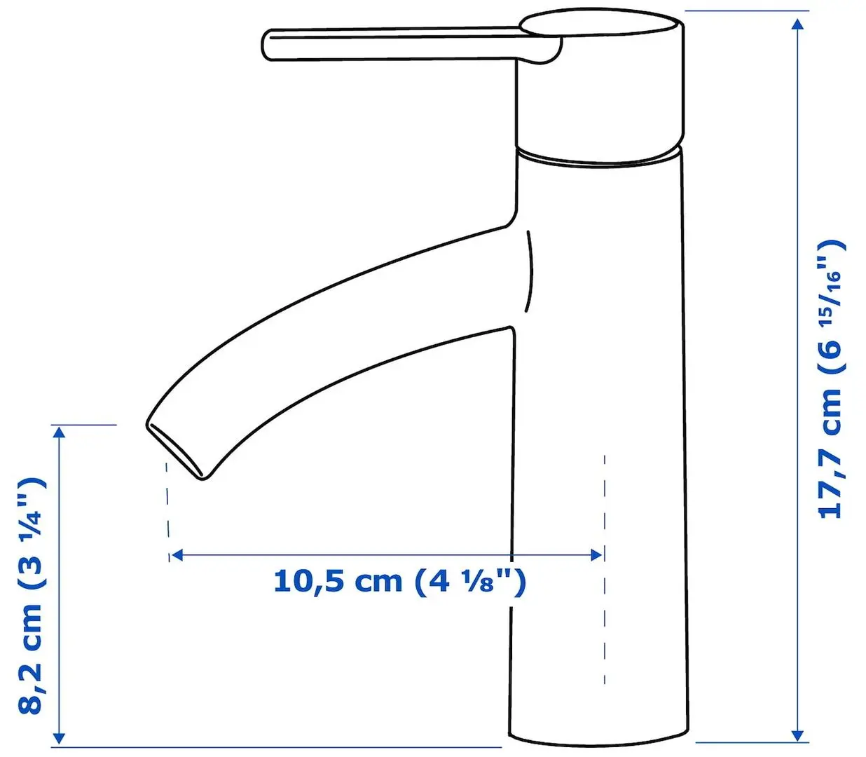 Набор тумбы с раковиной Ikea Angsjon/Orrsjon/Dalskar с ящиками 82x49x69 (Блестящий Белый) - 9