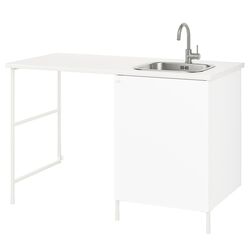 Комплект тумбы с мойкой Ikea Enhet 139x63x87 (Белый) Thumb