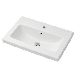 Набор тумбы с раковиной Ikea Enhet 2 ящика 64x43x65 (Белый/Светло-серо-зеленый) Thumb