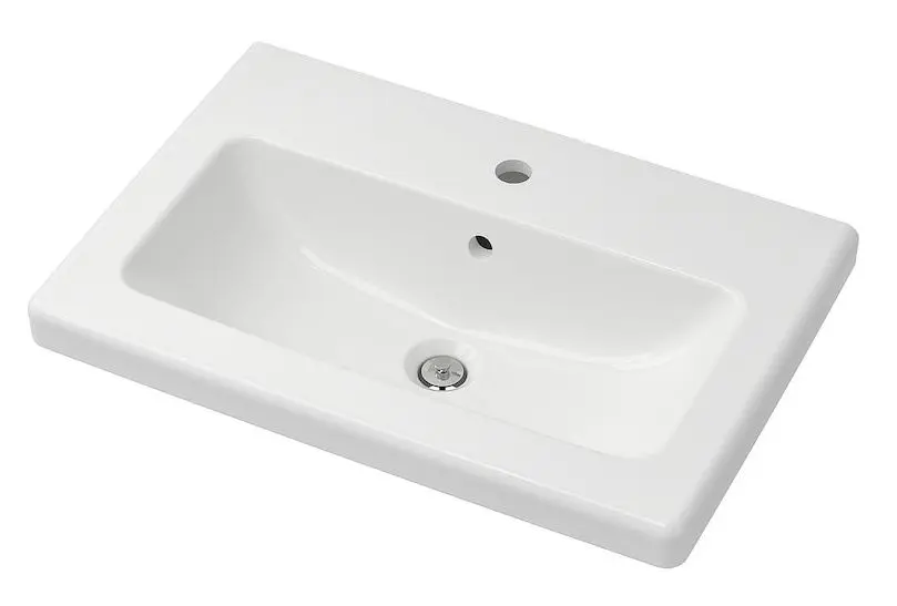 Набор тумбы с раковиной Ikea Enhet 2 ящика 64x43x65 (Белый/Светло-серо-зеленый) - 6