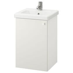 Набор тумбы с раковиной Ikea Enhet/Tvallen 1 дверца/смеситель 44x43x65 (Белый) Thumb