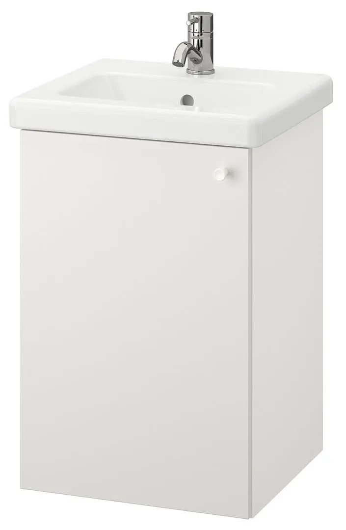 Набор тумбы с раковиной Ikea Enhet/Tvallen 1 дверца/смеситель 44x43x65 (Белый) - 2