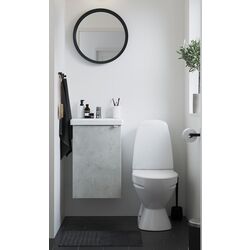 Набор тумбы с раковиной Ikea Enhet/Tvallen 1 дверца/смеситель 44x43x65 (Под Бетон/Белый)