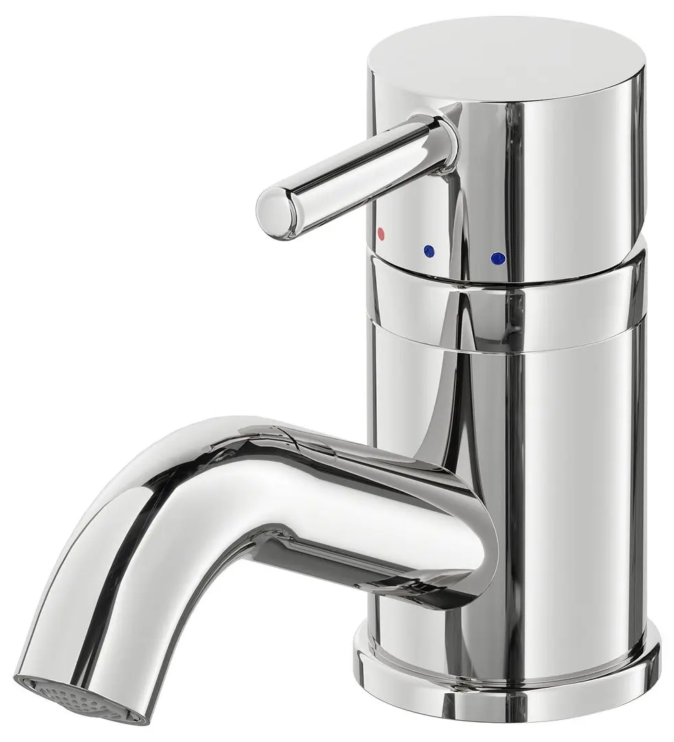 Набор тумбы с раковиной Ikea Enhet/Tvallen 1 дверца/смеситель 44x43x65 (Под Бетон/Белый) - 6