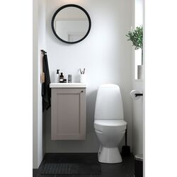 Набор тумбы с раковиной Ikea Enhet/Tvallen 1 дверца/смеситель 44x43x65 (Серый)