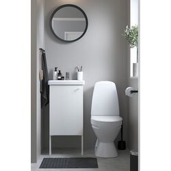 Набор тумбы с раковиной Ikea Enhet/Tvallen 1 дверца/смеситель 44x43x87 (Белый)