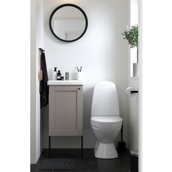 Набор тумбы с раковиной Ikea Enhet/Tvallen 1 дверца/смеситель 44x43x87 (Серый)