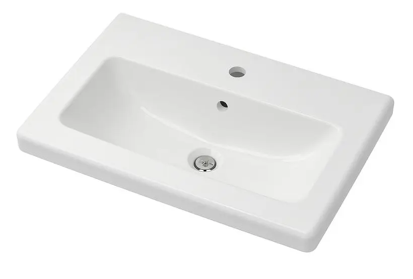 Набор тумбы с раковиной Ikea Enhet/Tvallen 2 двери/смеситель 64x43x65 (Под Бетон/Серый) - 5