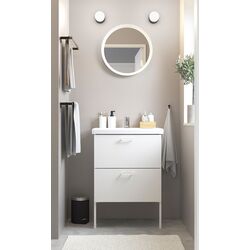 Набор тумбы с раковиной Ikea Enhet/Tvallen 2 ящика/смеситель 64x43x87 (Белый)