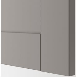 Набор тумбы с раковиной Ikea Enhet/Tvallen с дверцами 64x43x65 (Серый) Thumb