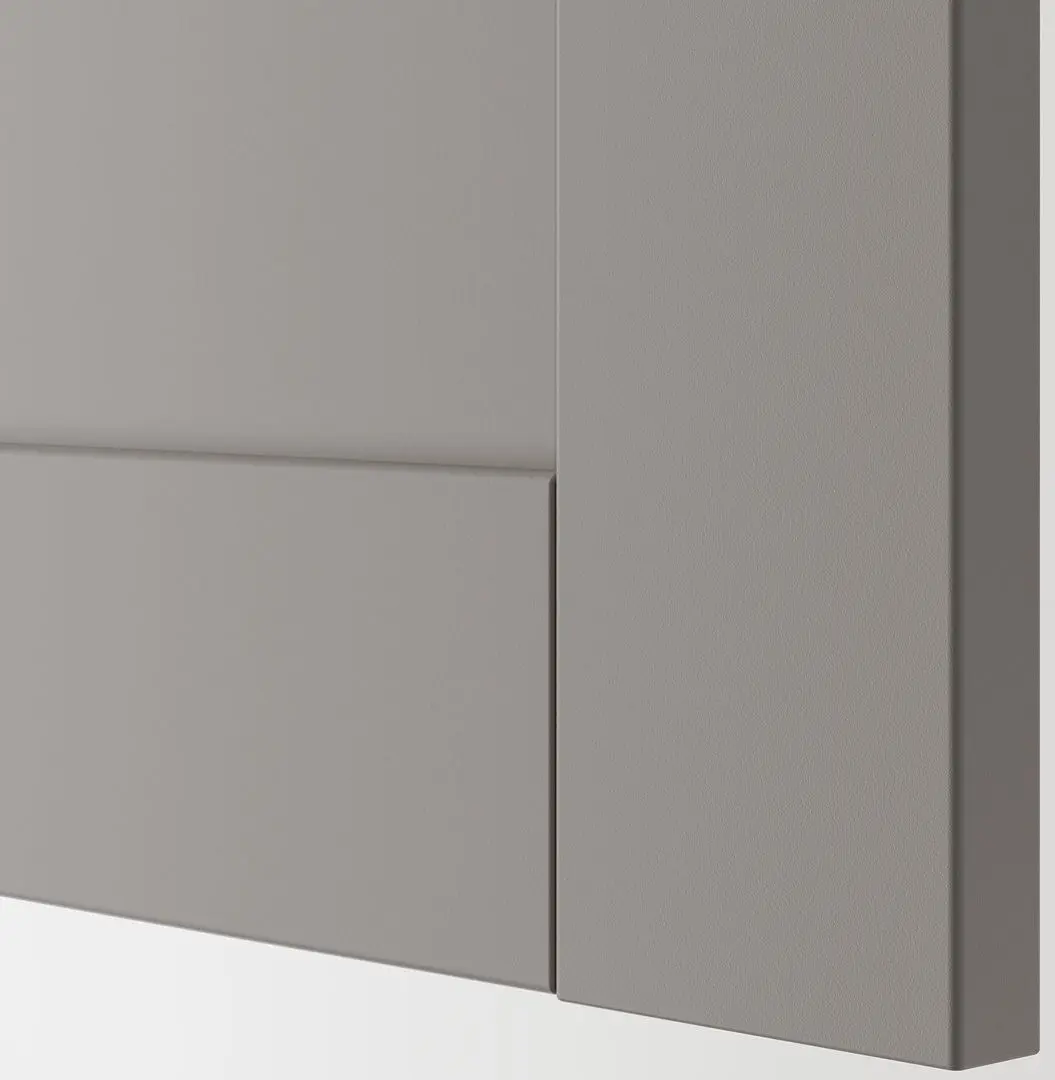 Набор тумбы с раковиной Ikea Enhet/Tvallen с дверцами 64x43x65 (Серый) - 4